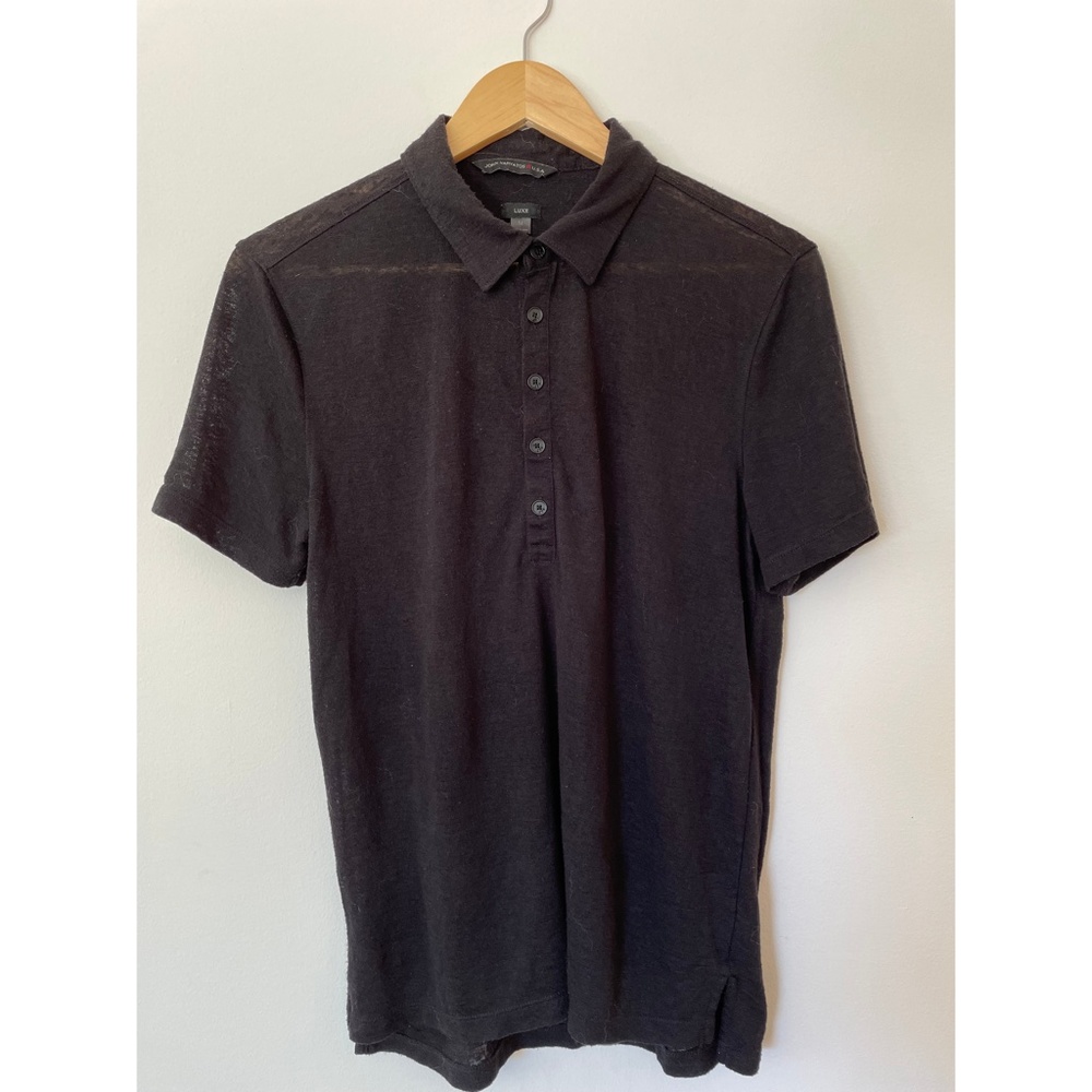 John Varvatos black polo